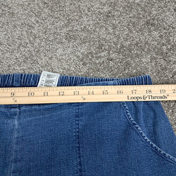 Just My Size JMS Classic Comfort Stretch Pull On Denim Jeans Petite 2X 18W 20W - Picture 6 of 10